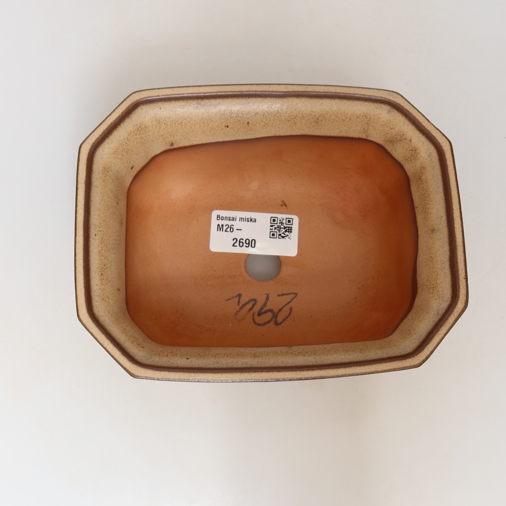 Bol en céramique  15 x 12 x 7 cm, couleur beige