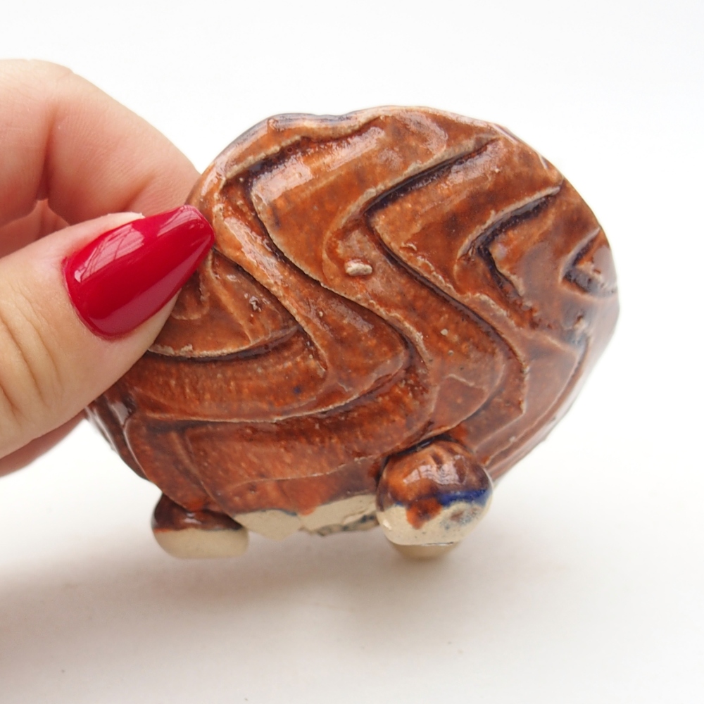 Coquille en céramique 8 x 9,5 x 5 cm , couleur orange