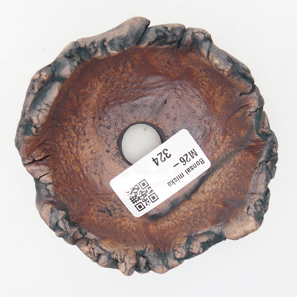 Coquille en céramique 9 x 8,5 x 6 cm , couleur verte