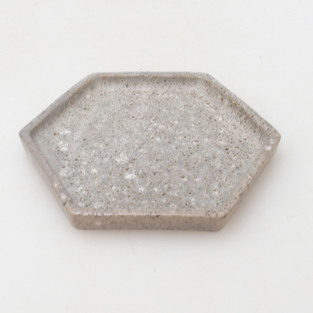 Bonsaï hexagonal D3 - 11 x 9,5 x 1 cm - beige