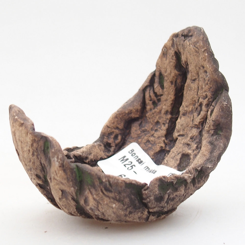 Coquille en céramique 8 x 5,5 x 7 cm , couleur verte