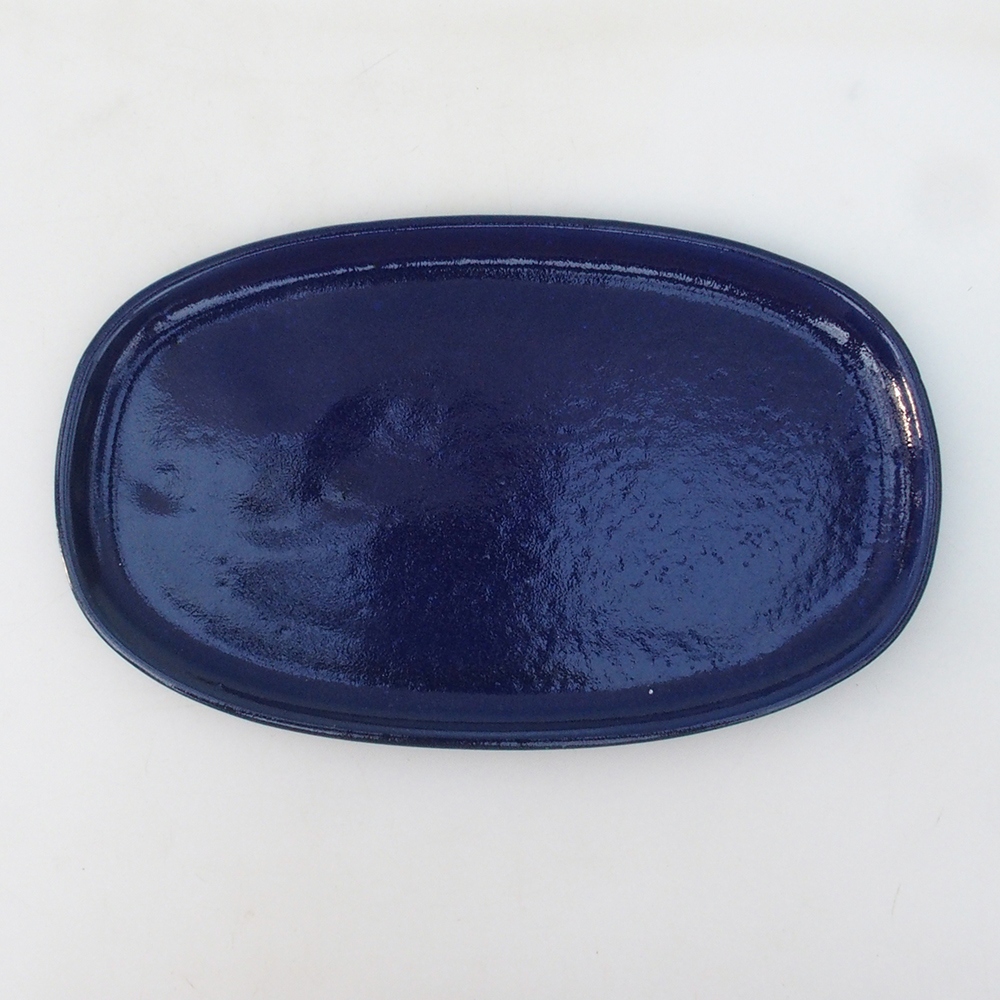 Bol bonsaï + soucoupe H15 - 25,5x17,5x6 cm - bleu