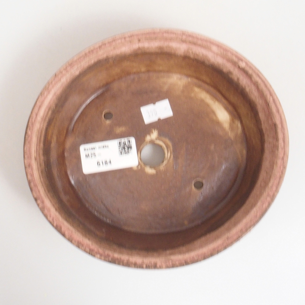 Bol à bonsaï en céramique 10 x 8,5 x 4 cm, brun