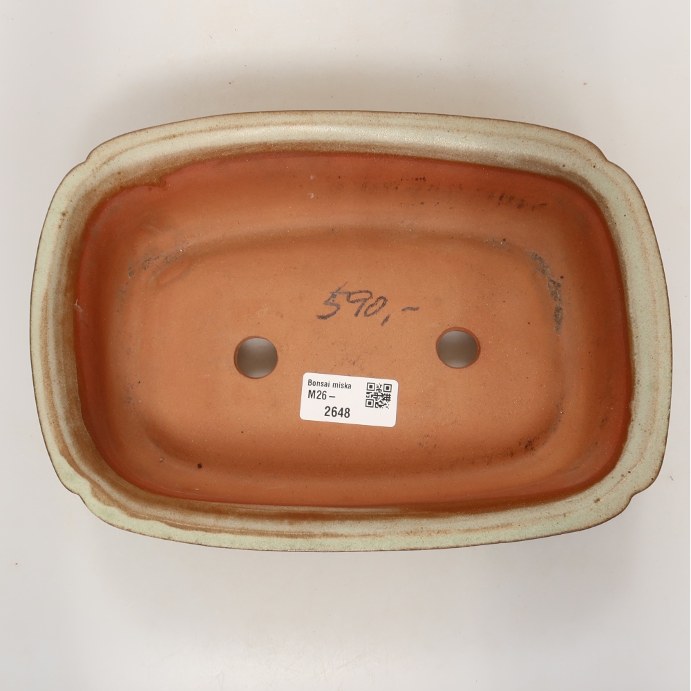 Bol en céramique  24,5 x 17,5 x 6 cm , couleur beige