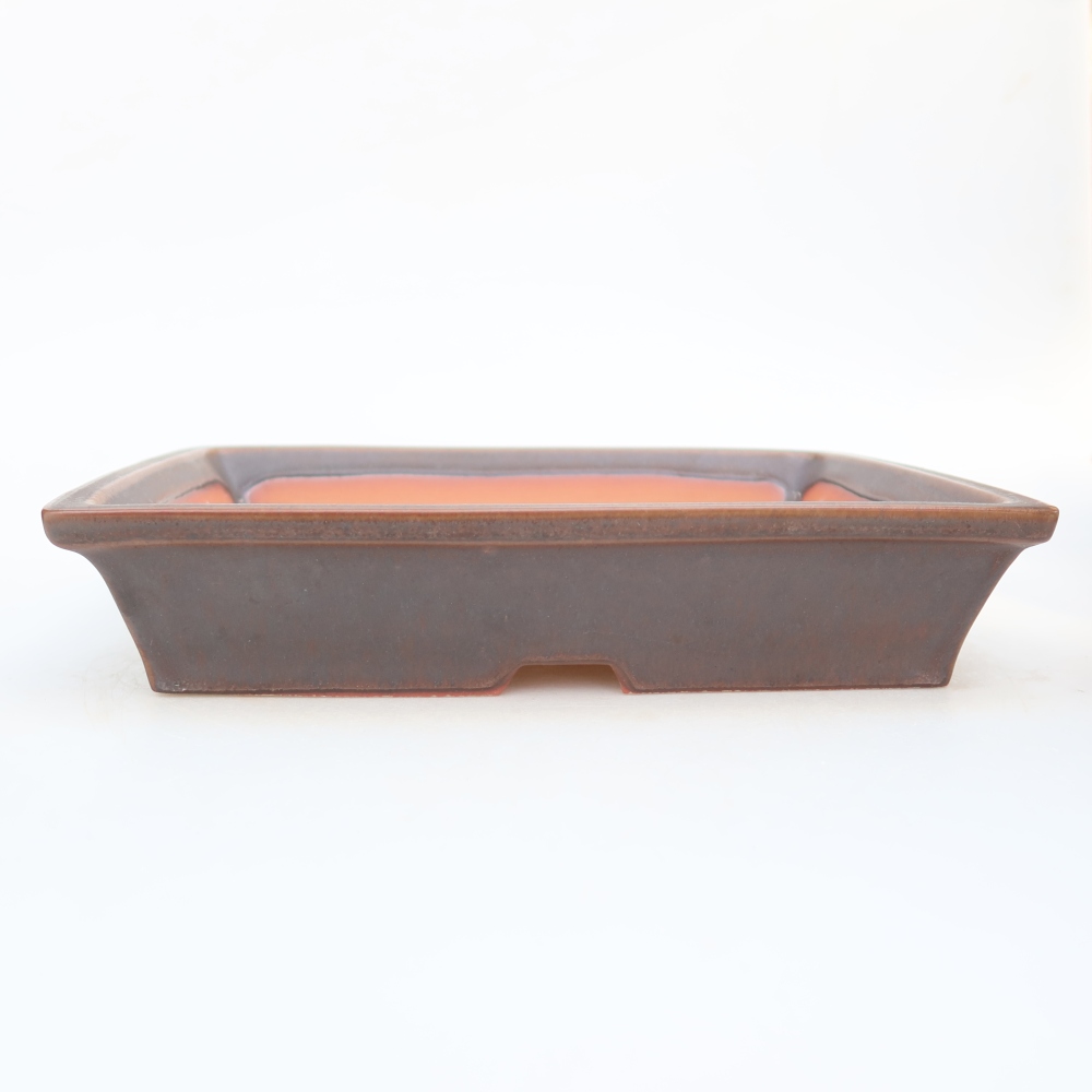 Bol en céramique  26 x 20 x 5 cm, couleur marron