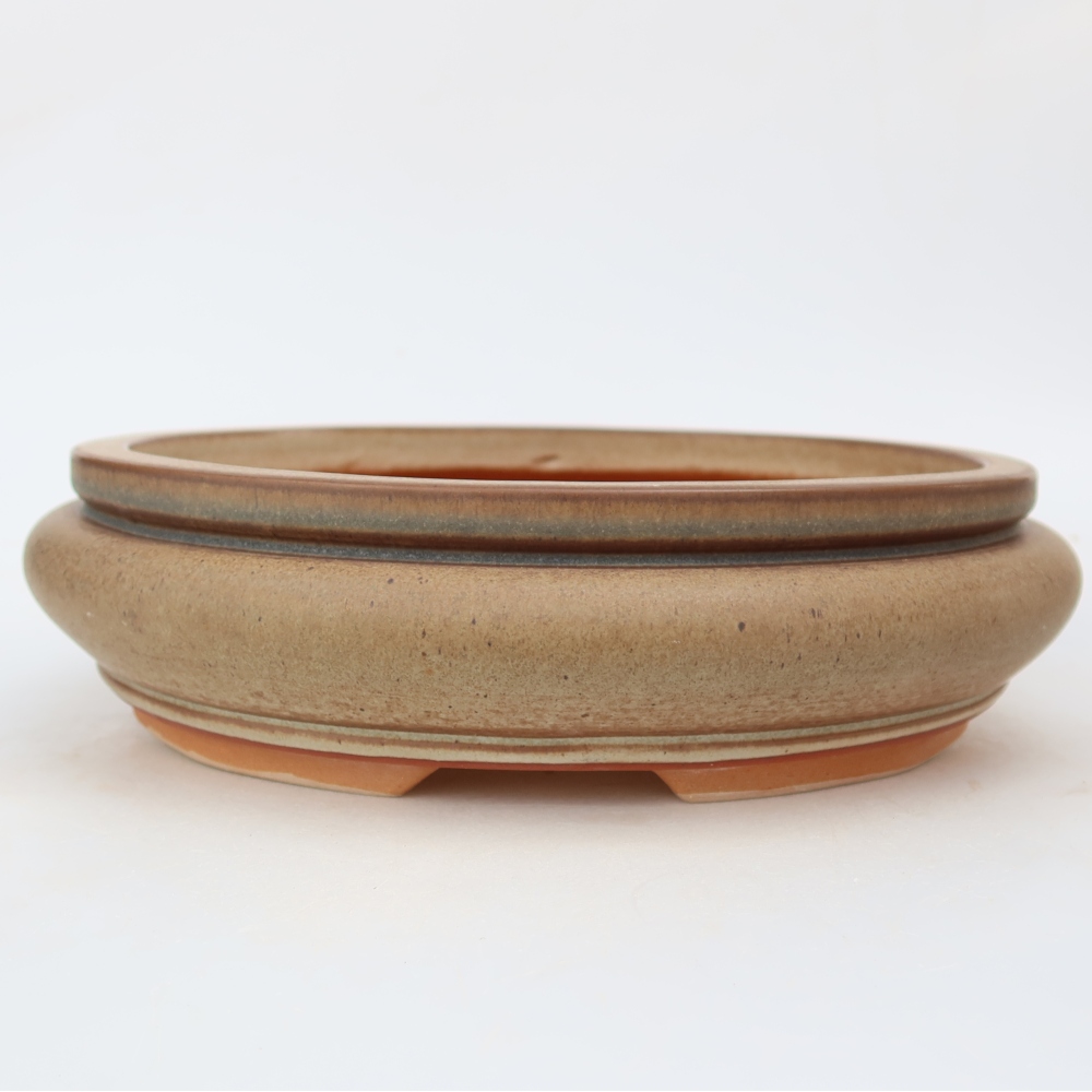 Bol en céramique  23 x 23 x 7 cm, couleur marron