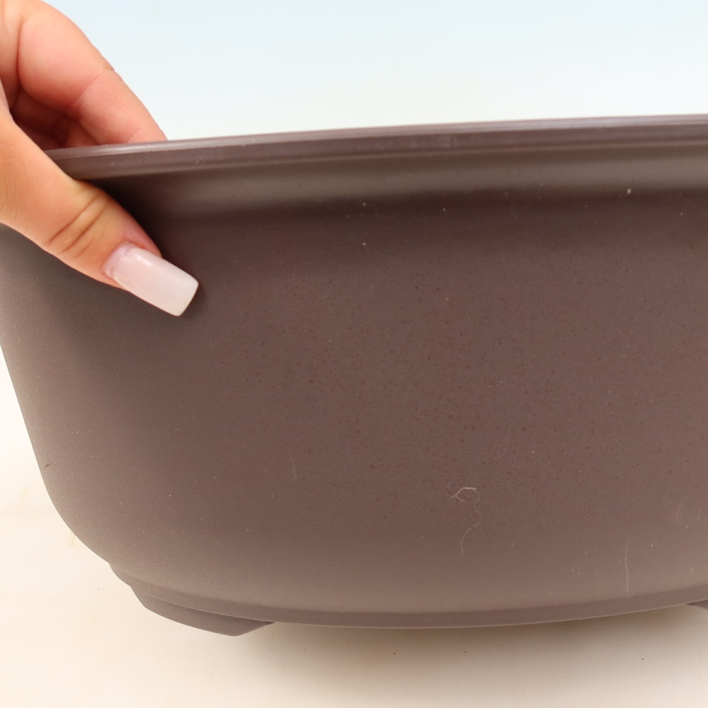 Pot à bonsaï en plastique MP-30 marron - 39 x 30 x 14,5 cm