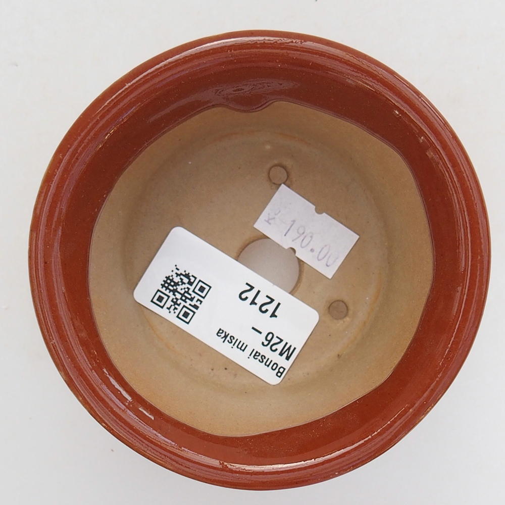 Bol à bonsaï en céramique 9 x 9 x 5 cm, brun