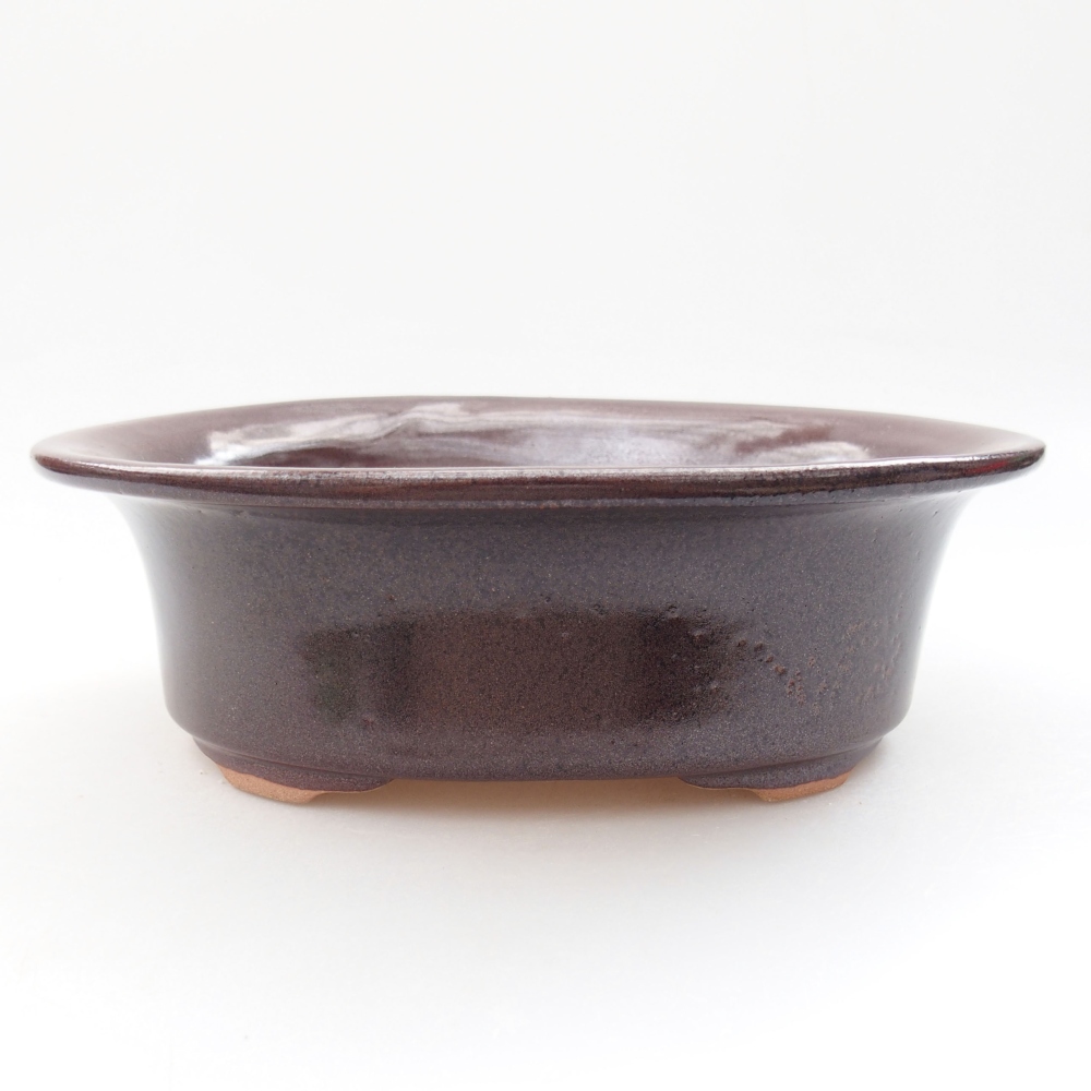 Bol à bonsaï en céramique 22 x 17 x 5 cm, vert