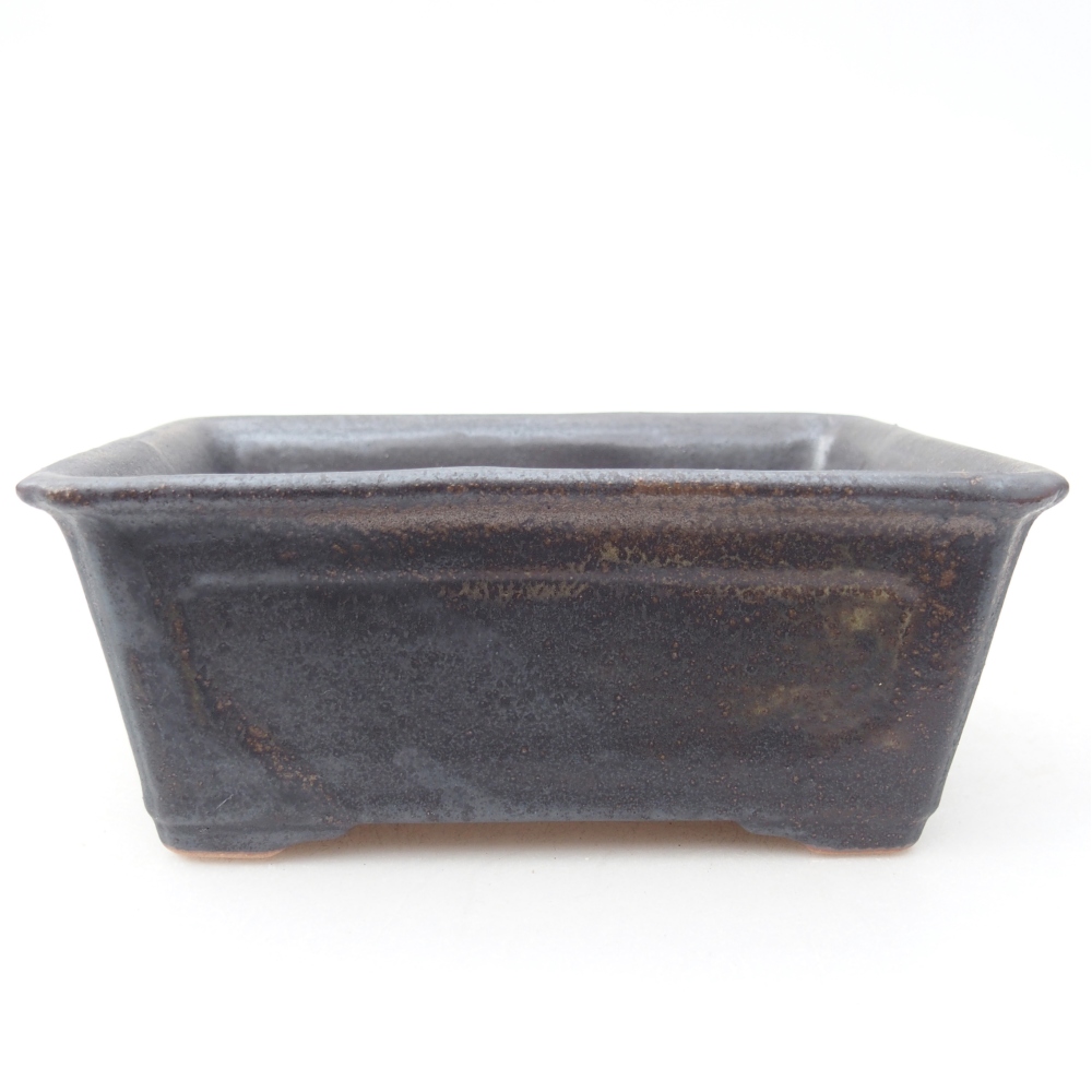 Bol à bonsaï en céramique 13,5 x 10 x 5,5 cm, brun