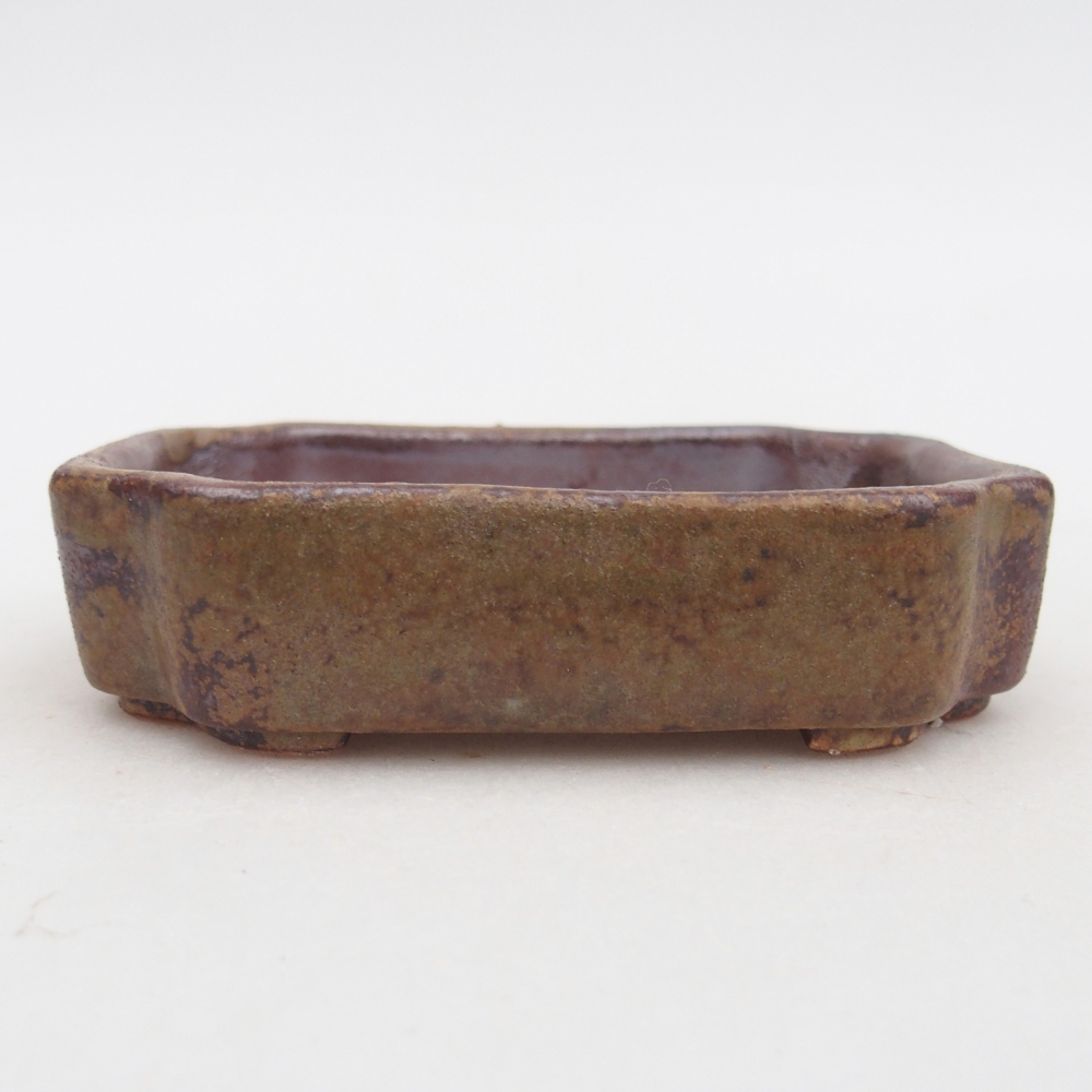Bol à bonsaï en céramique 10 x 8,5 x 2,5 cm, brun