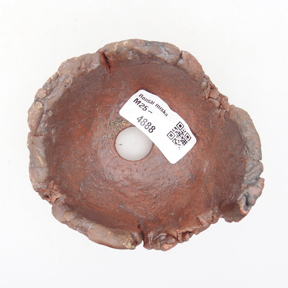 Coquille en céramique 10 x 9 x 7 cm , couleur marron