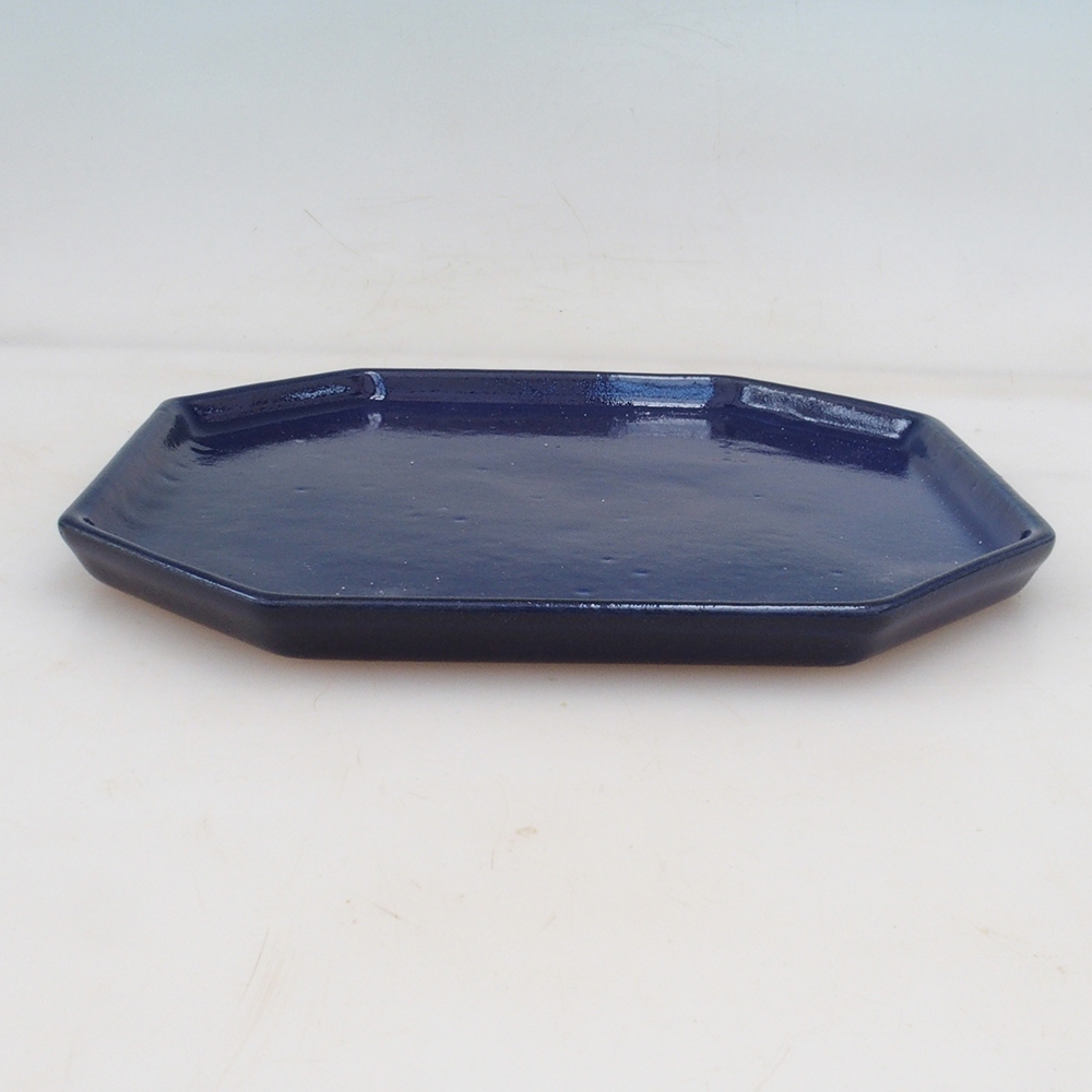 Bol en céramique H14 - 18 x 18 x 1 cm - bleu