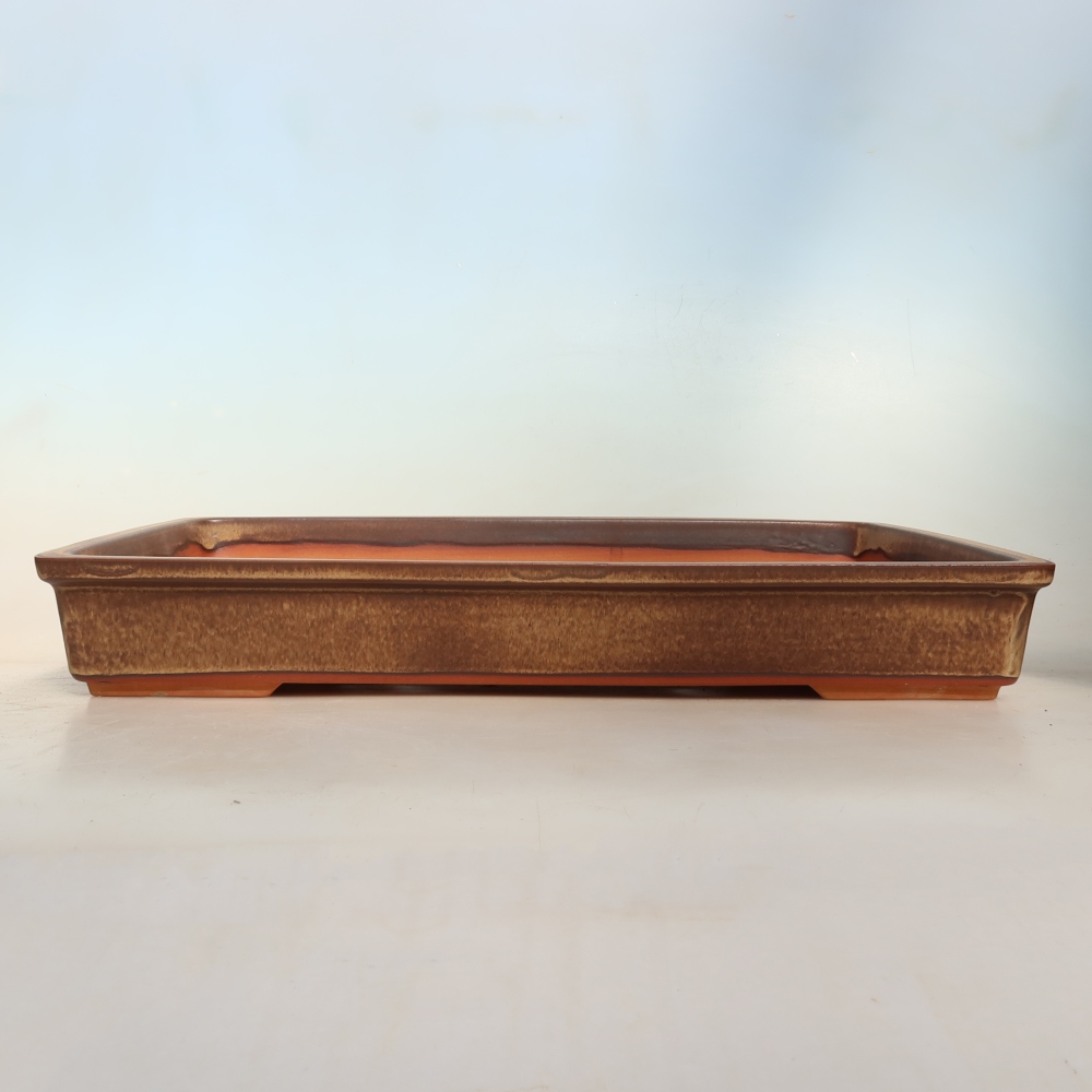 Bol en céramique  45 x 29 x 6,5 cm, couleur marron