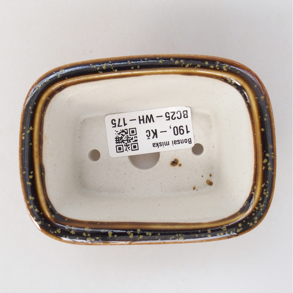 Mini bol bonsaï 10 x 7,5 x 4 cm, jaune