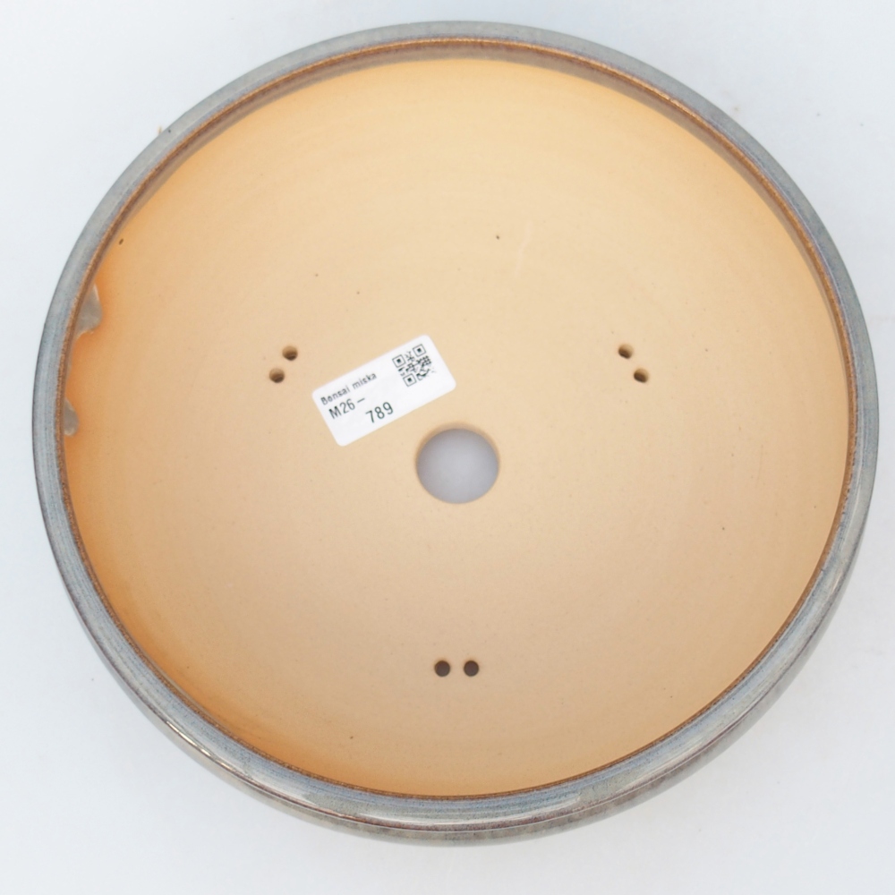 Bol bonsaï en céramique 22 x 22 x 7,5 cm, gris