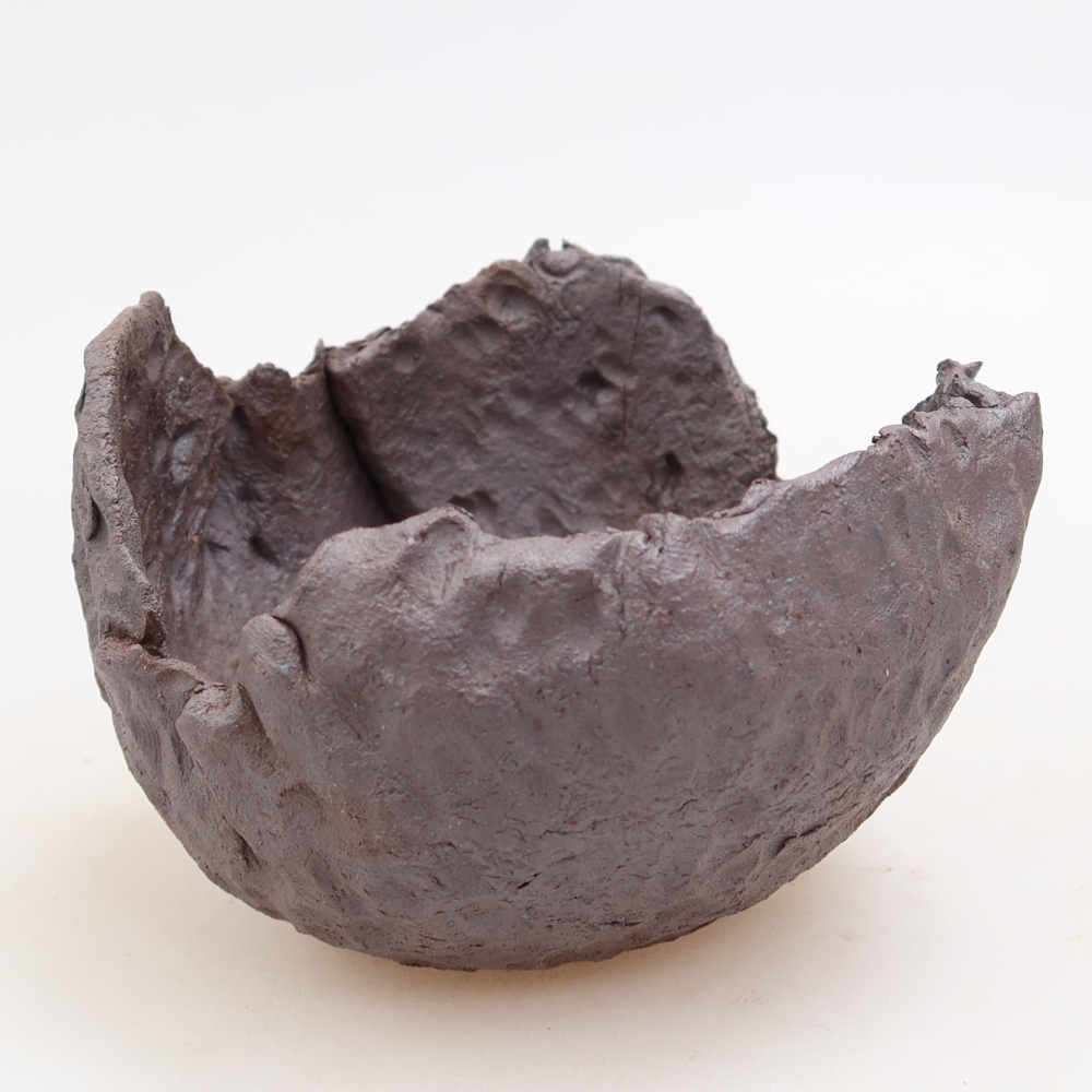 Coquille en céramique  10 x 9,5 x 7 cm, couleur métallique