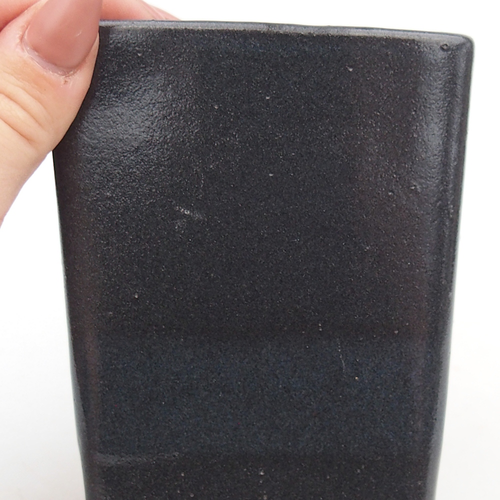 Bol bonsaï en céramique 8,5 x 8,5 x 11,5 cm, gris