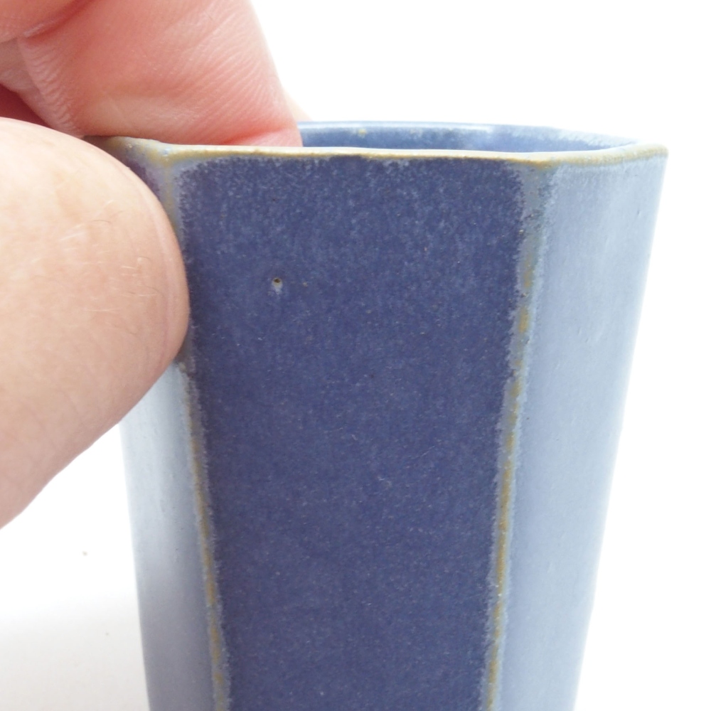 Mini bol bonsaï 4,5 x 4,5 x 6,5 cm, couleur bleu