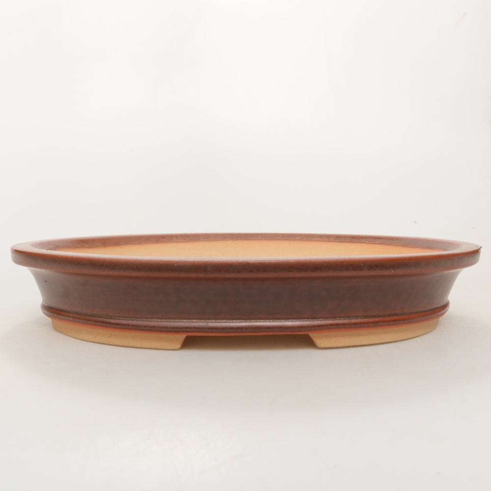 Bol en céramique  21 x 15 x 4 cm, couleur marron