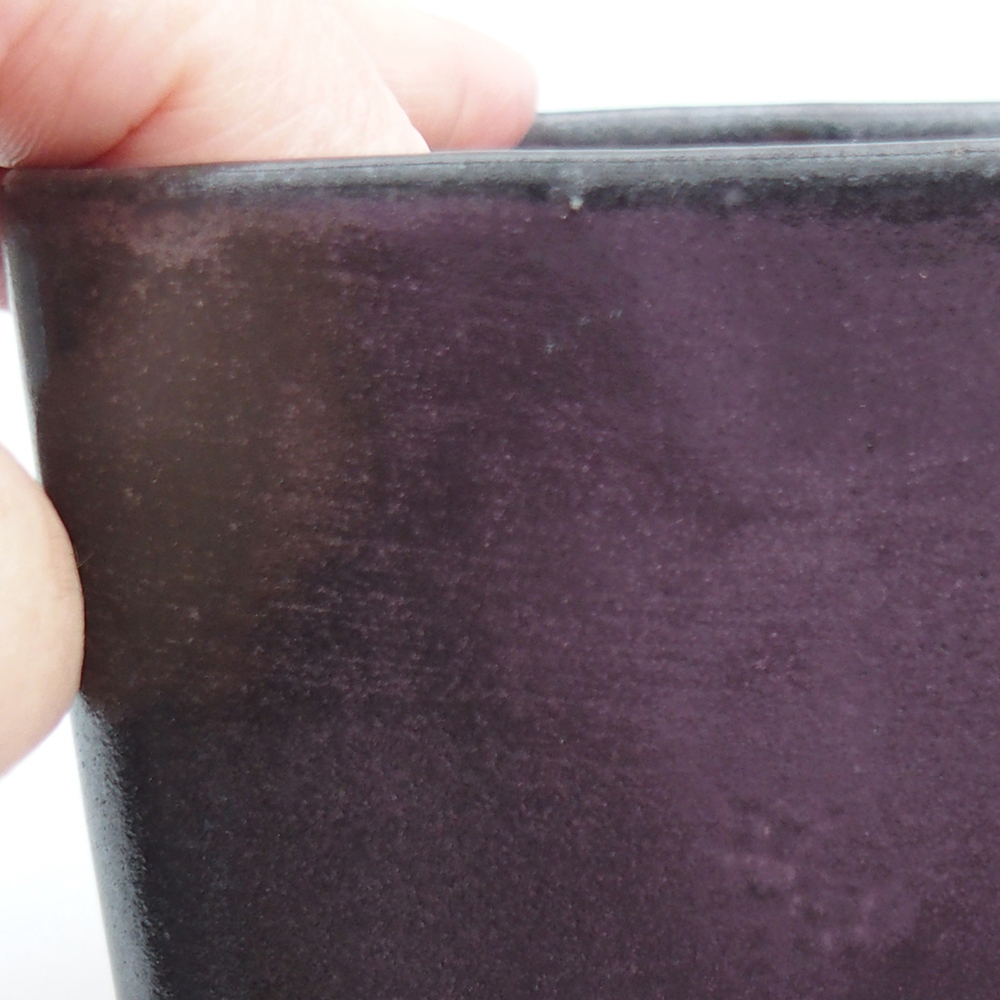 Bol à bonsaï en céramique 10 x 10 x 8 cm, vert