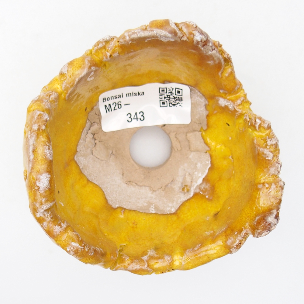 Coquille en céramique 9 x 9 x 6 cm , jaune