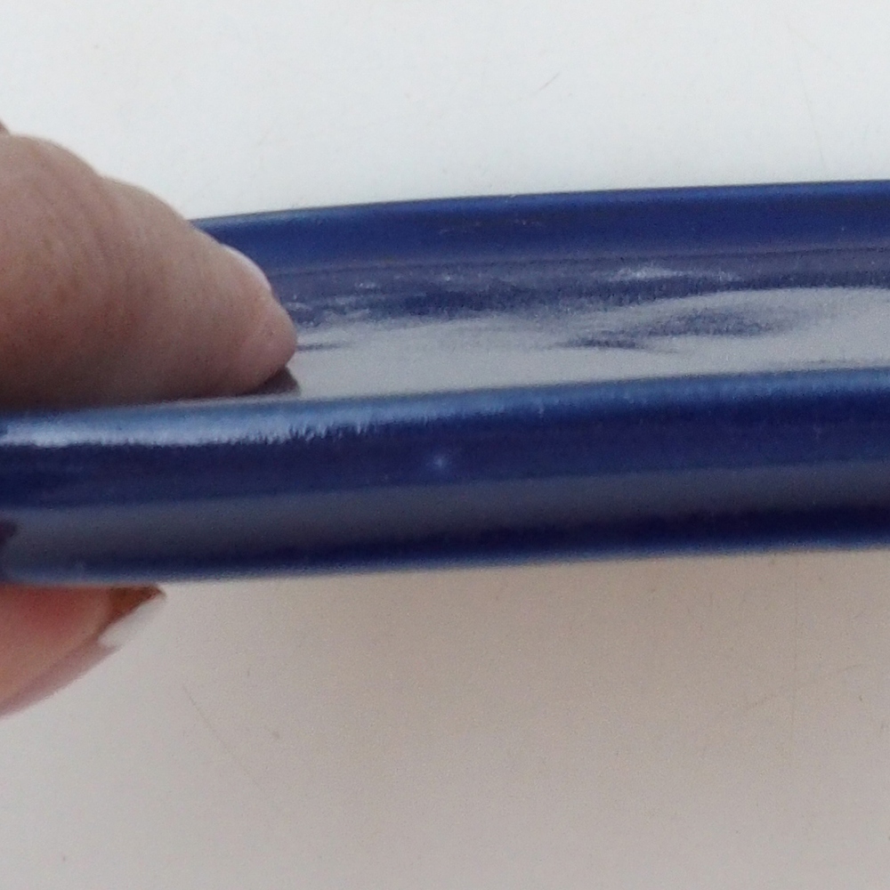 Bol en céramique H37 -14,5 x 13 x 1 cm - bleu