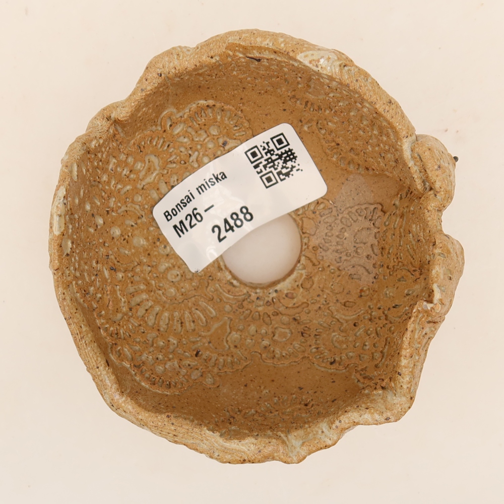 Coquille en céramique 9 x 8 x 6 cm , couleur beige