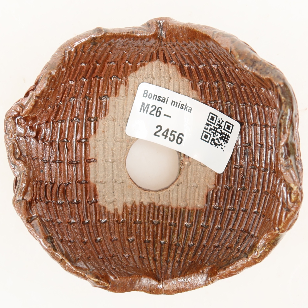 Coquille en céramique  9 x 8,5 x 7 cm, couleur marron