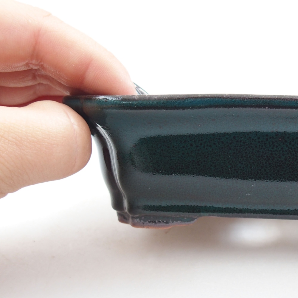 Bol à bonsaï en céramique 22 x 17 x 5 cm, vert