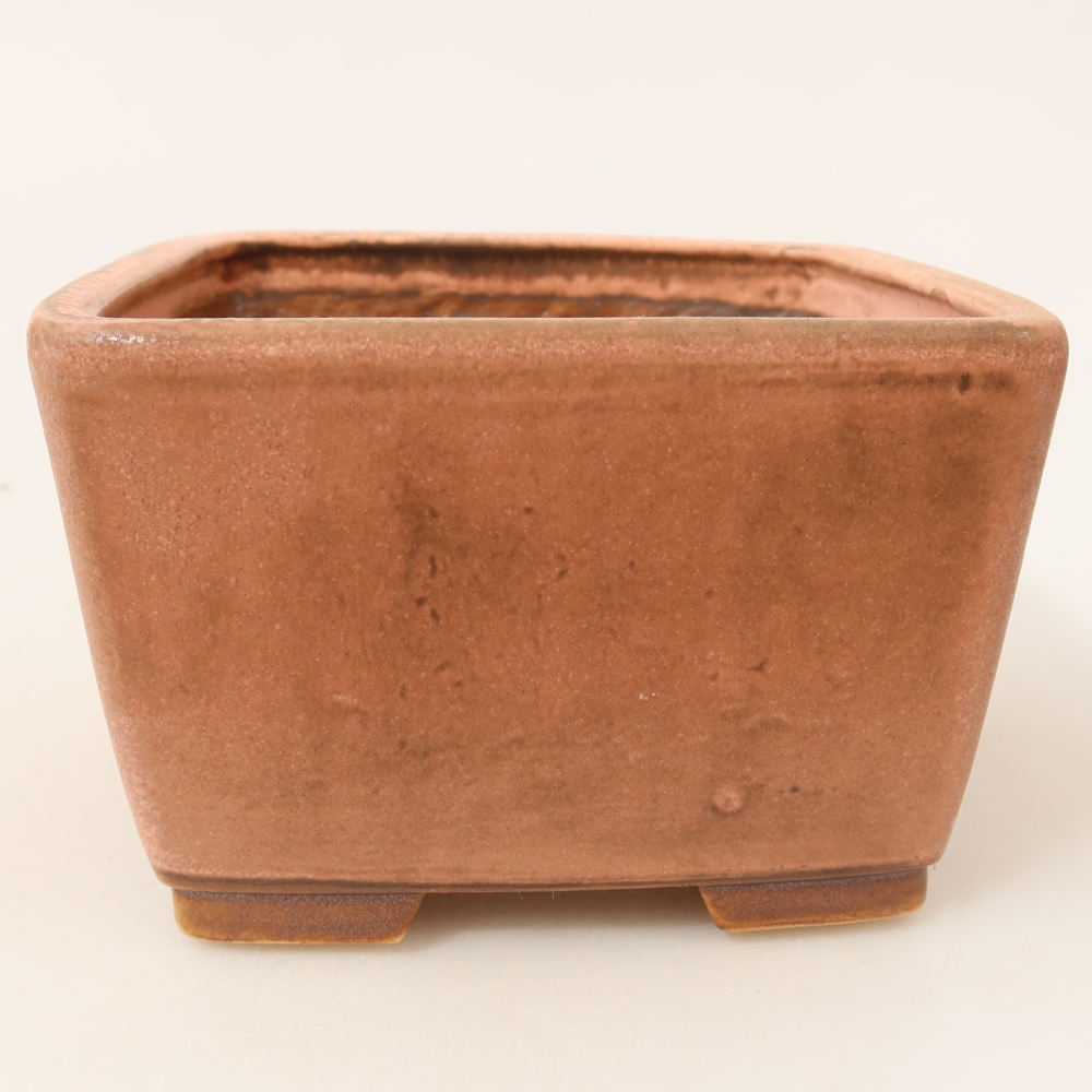 Bol à bonsaï en céramique 13 x 13 x 8 cm, rose