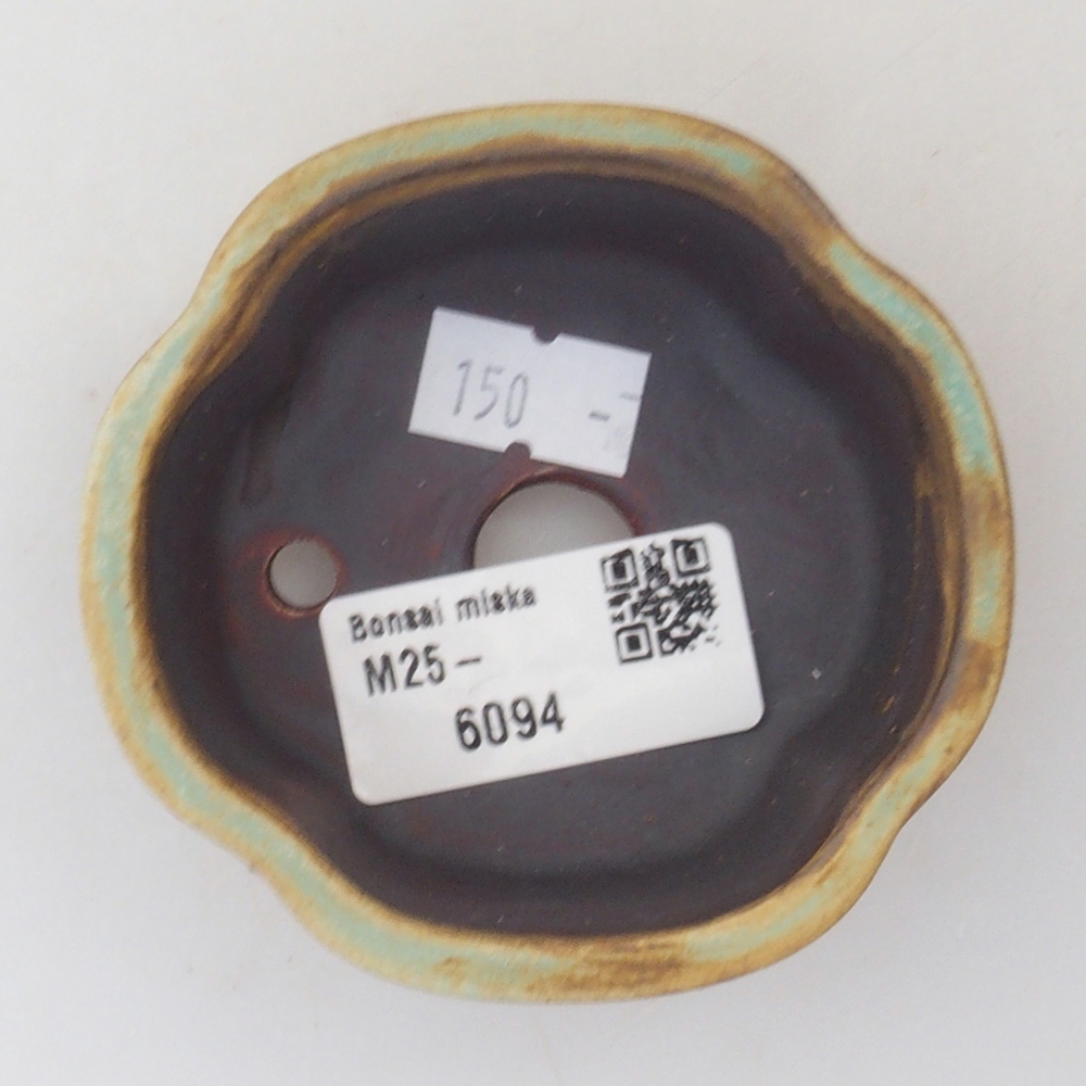 Bol à bonsaï en céramique 10 x 8,5 x 4 cm, brun