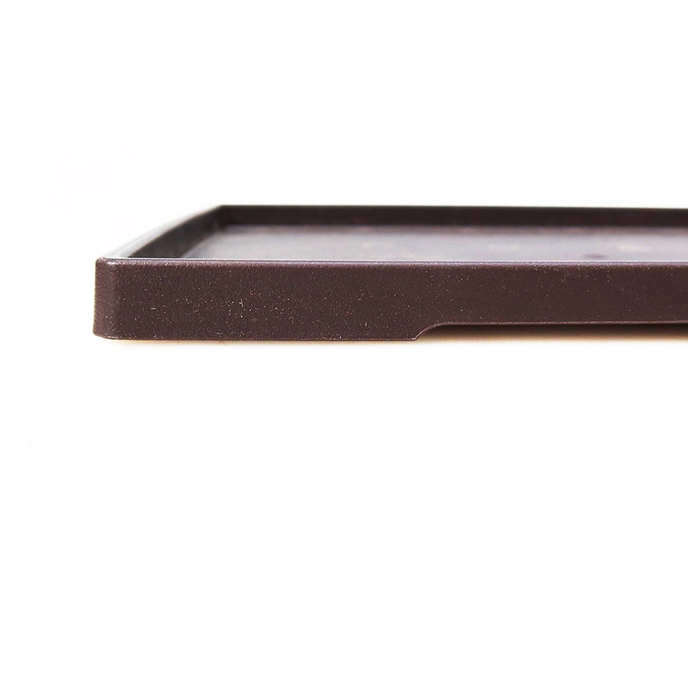 Soucoupe pour bonsaï en plastique PP-5 - 28 x 21 x 1,5 cm, couleur marron