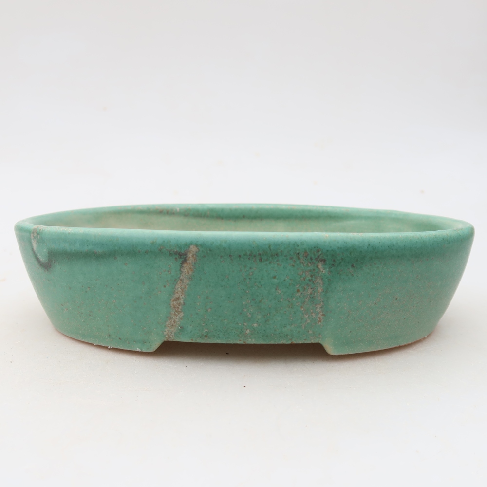 Bol à bonsaï en céramique 17 x 14 x 4 cm, vert