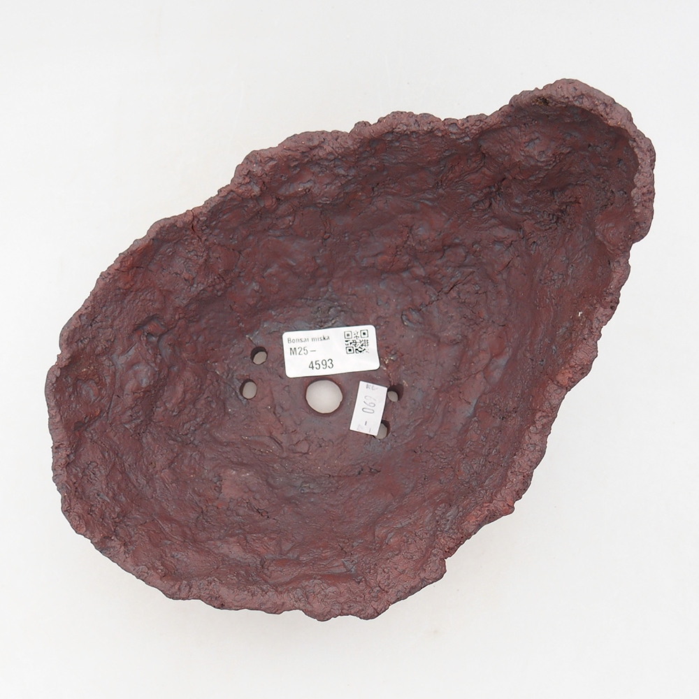 Coquille en céramique 20 x 16 x 15,5 cm , couleur marron