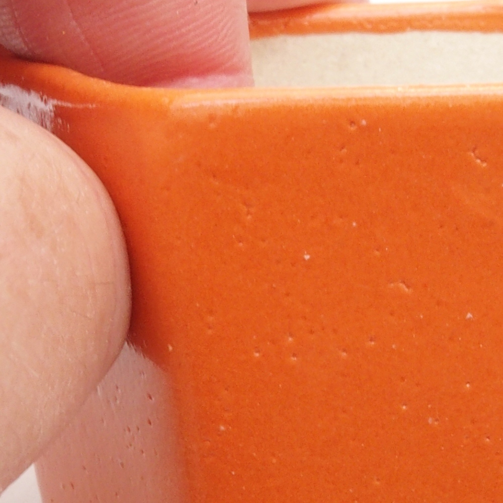 Mini bol bonsaï 6,5 x 6 x 4,5 cm, orange