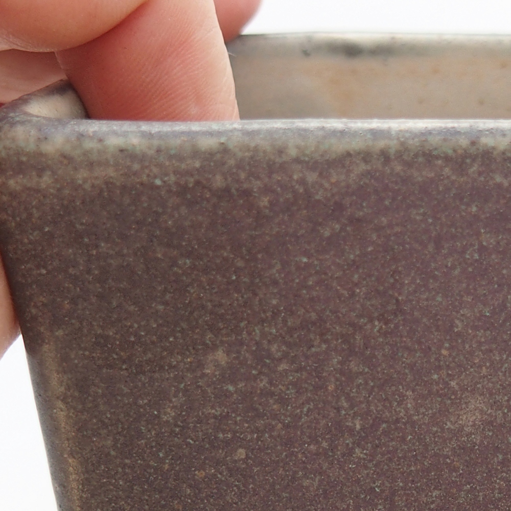 Bol à bonsaï en céramique 8,5 x 8,5 x 11 cm, vert