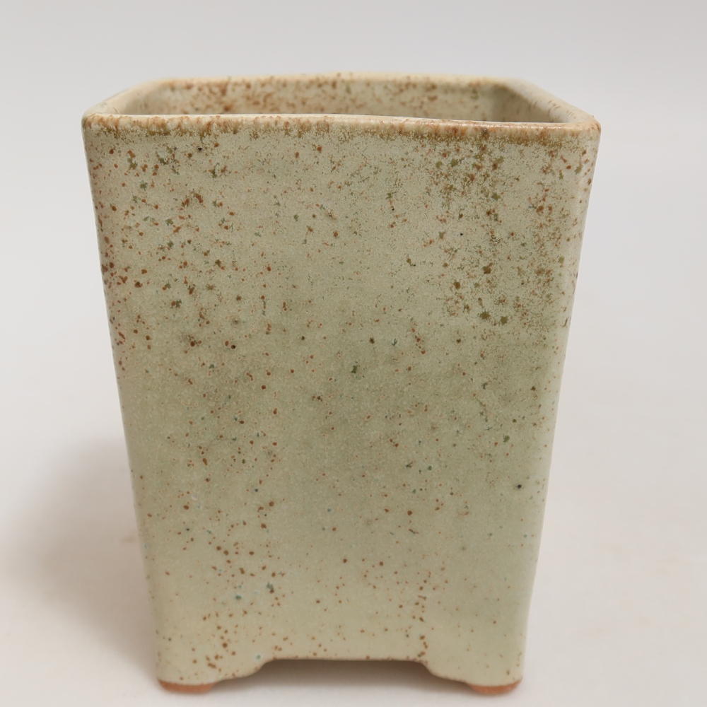 Bol à bonsaï en céramique 9 x 9 x 11 cm, vert