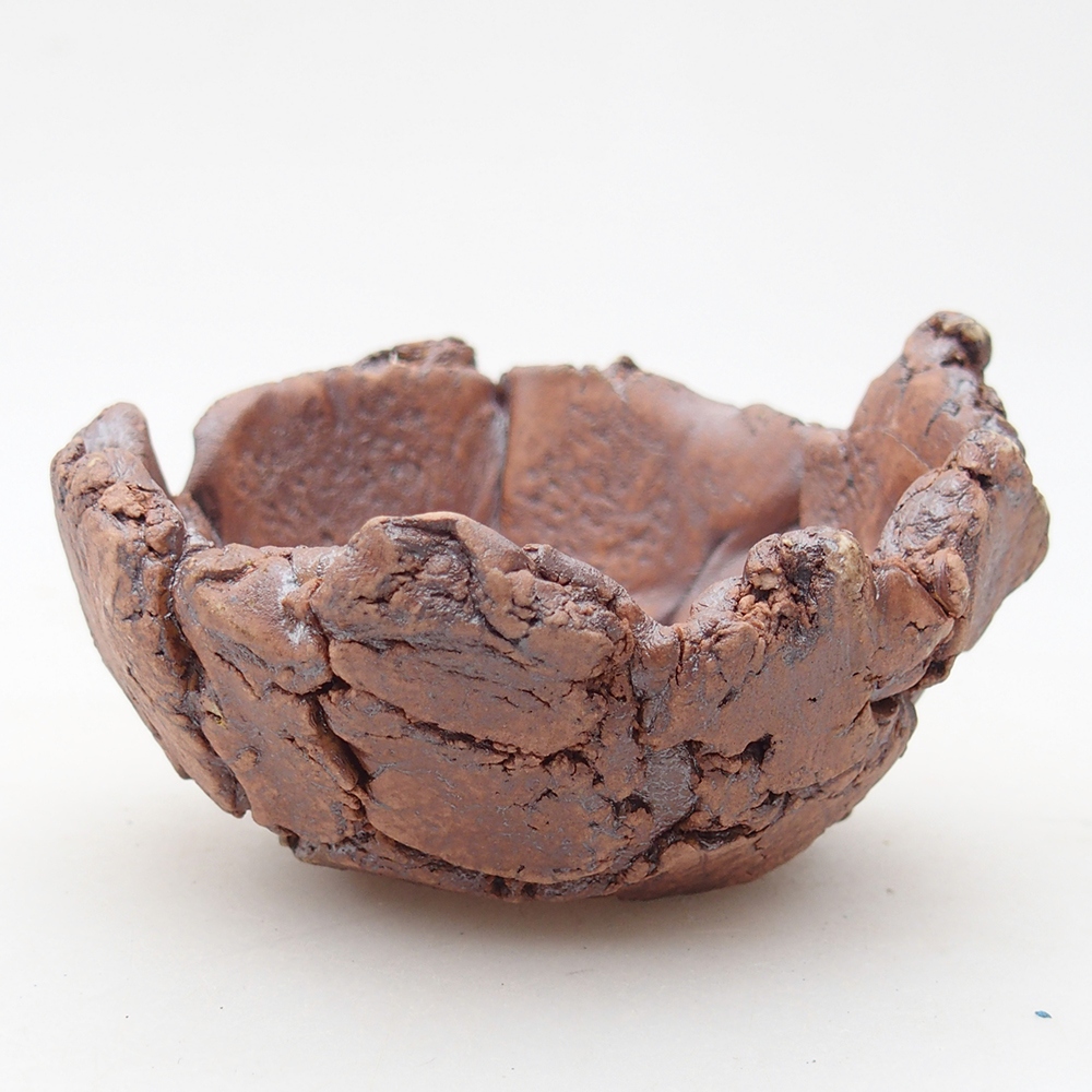 Coquille en céramique 9 x 9 x 5,5 cm , couleur marron