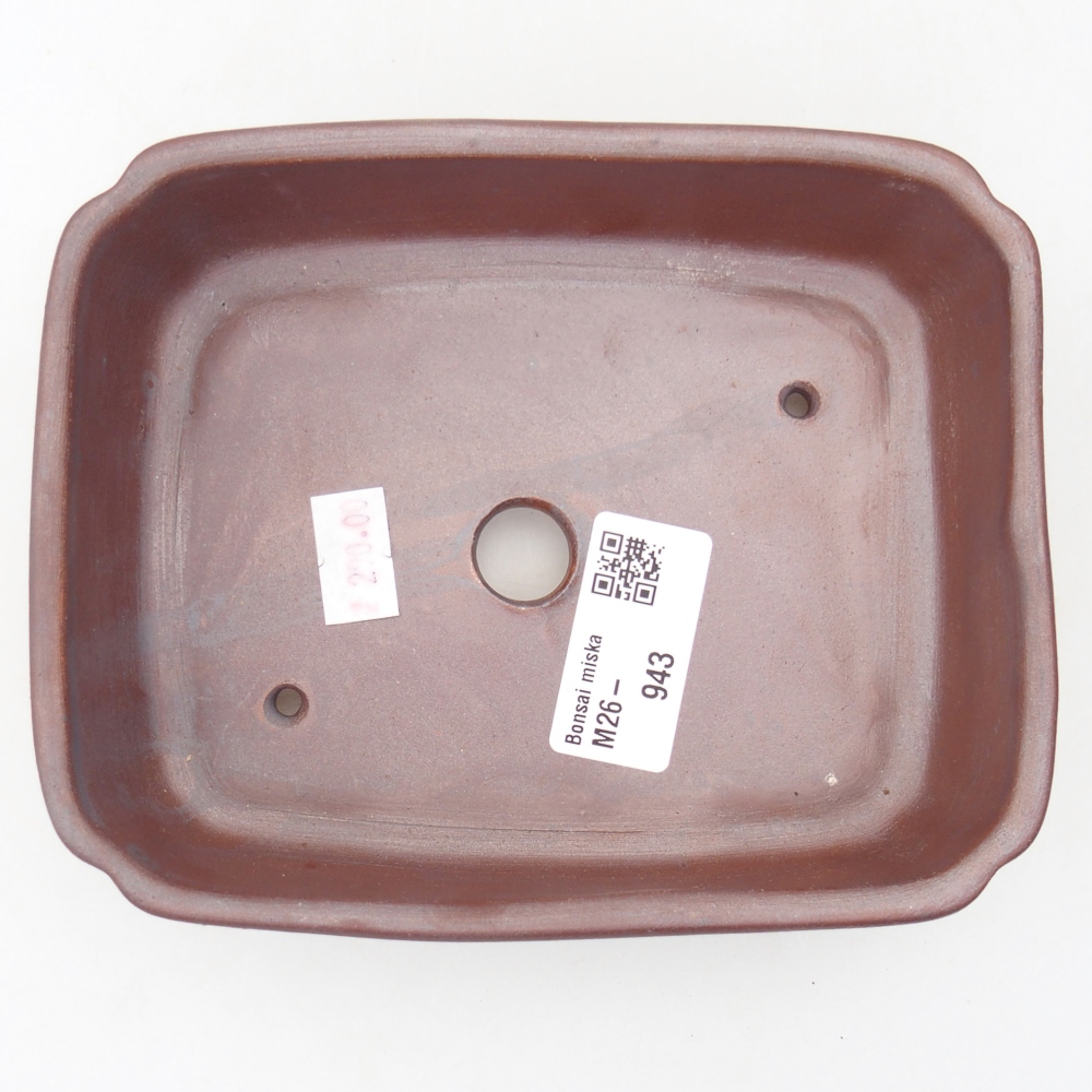 Bol à bonsaï en céramique 15 x 12 x 4,5 cm, couleur métal