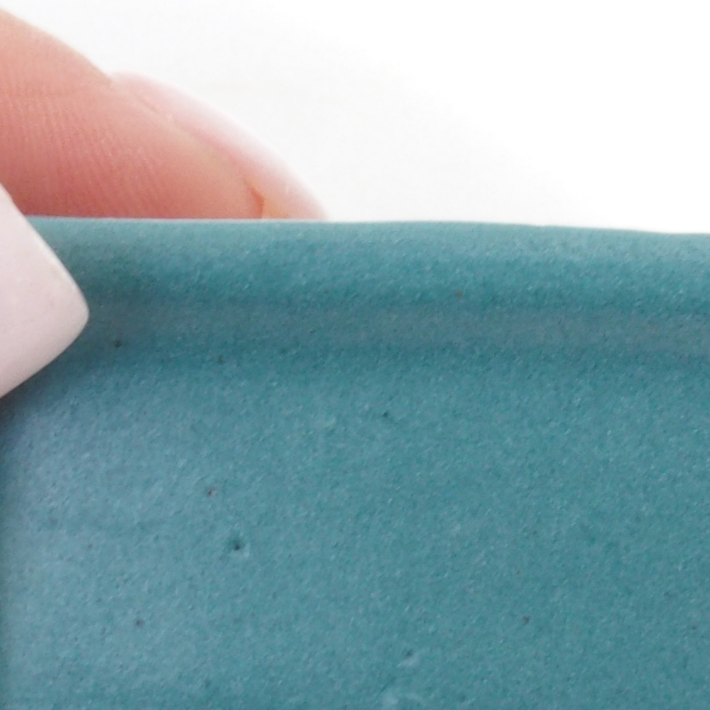 Bol à bonsaï en céramique 6,5 x 5,5 x 4 cm, couleur bleu