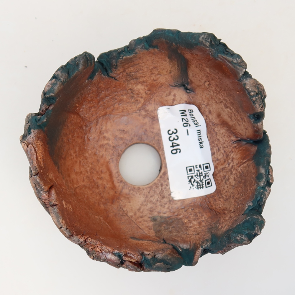 Coquille en céramique  9 x 8 x 5,5 cm, couleur verte