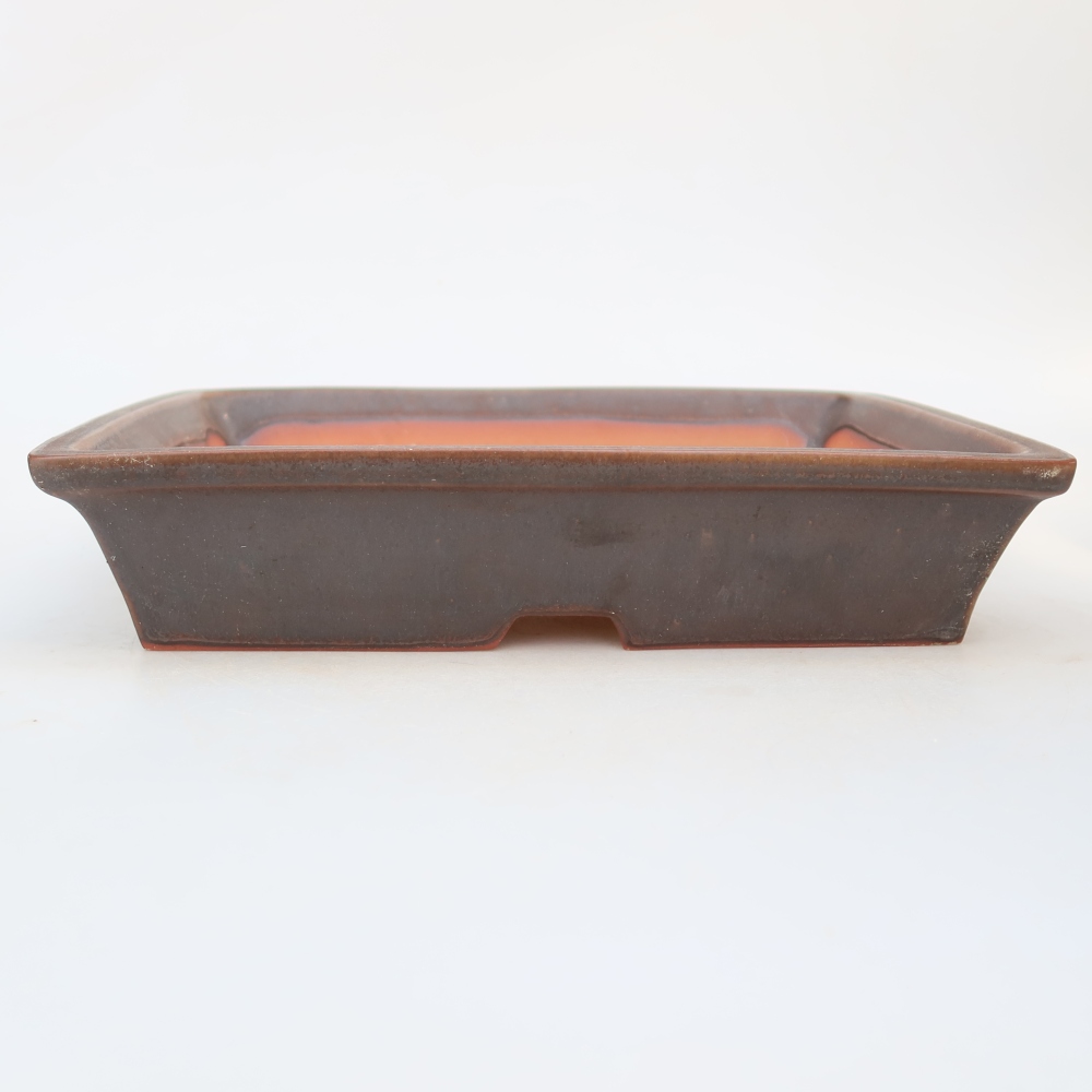 Bol en céramique  26 x 20 x 5 cm, couleur marron