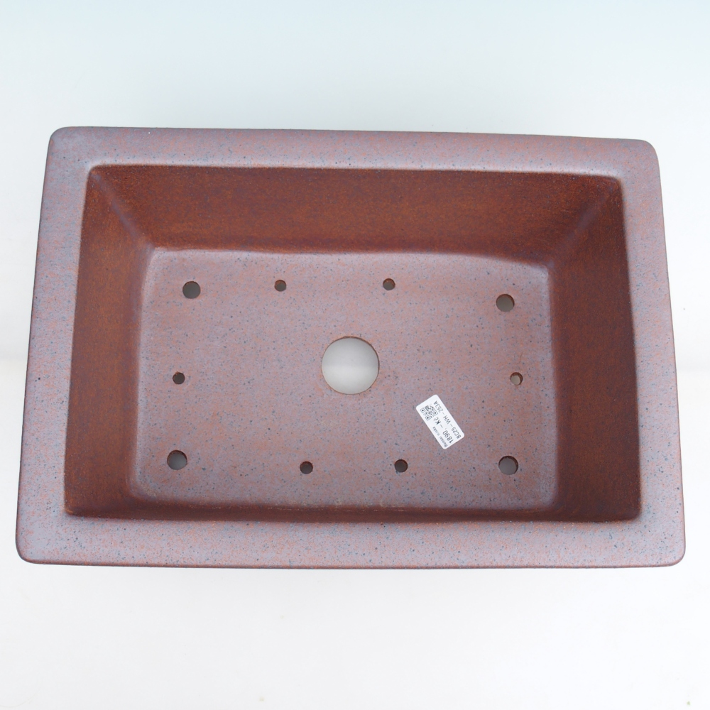 Bol bonsaï en céramique 42 x 29 x 16 cm , couleur métal - ENLEVEMENT PERSONNEL UNIQUEMENT ou transport sur palette