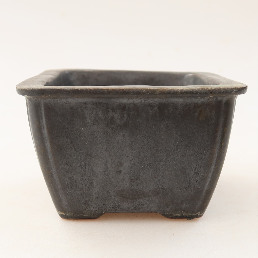 Bol à bonsaï en céramique 8,5 x 8,5 x 5,5 cm, brun