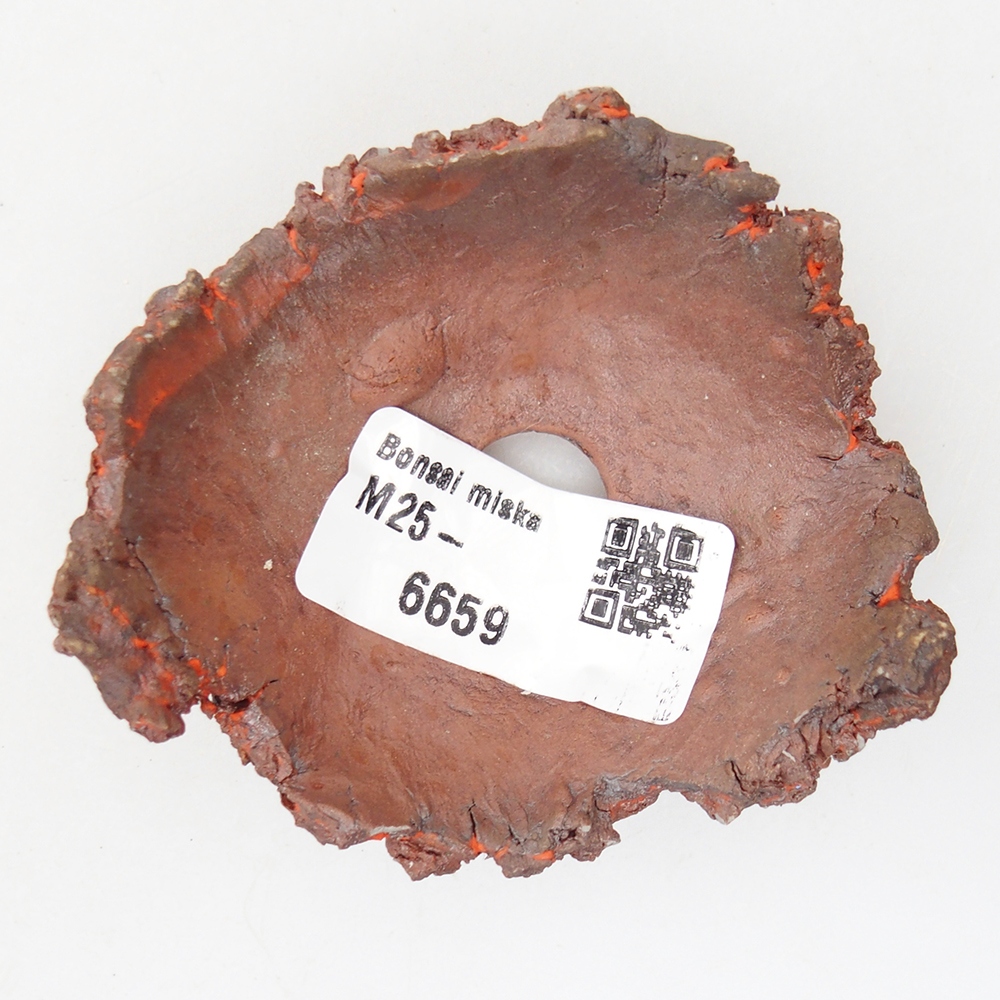 Coquille en céramique 7 x 7 x 3 cm , couleur orange