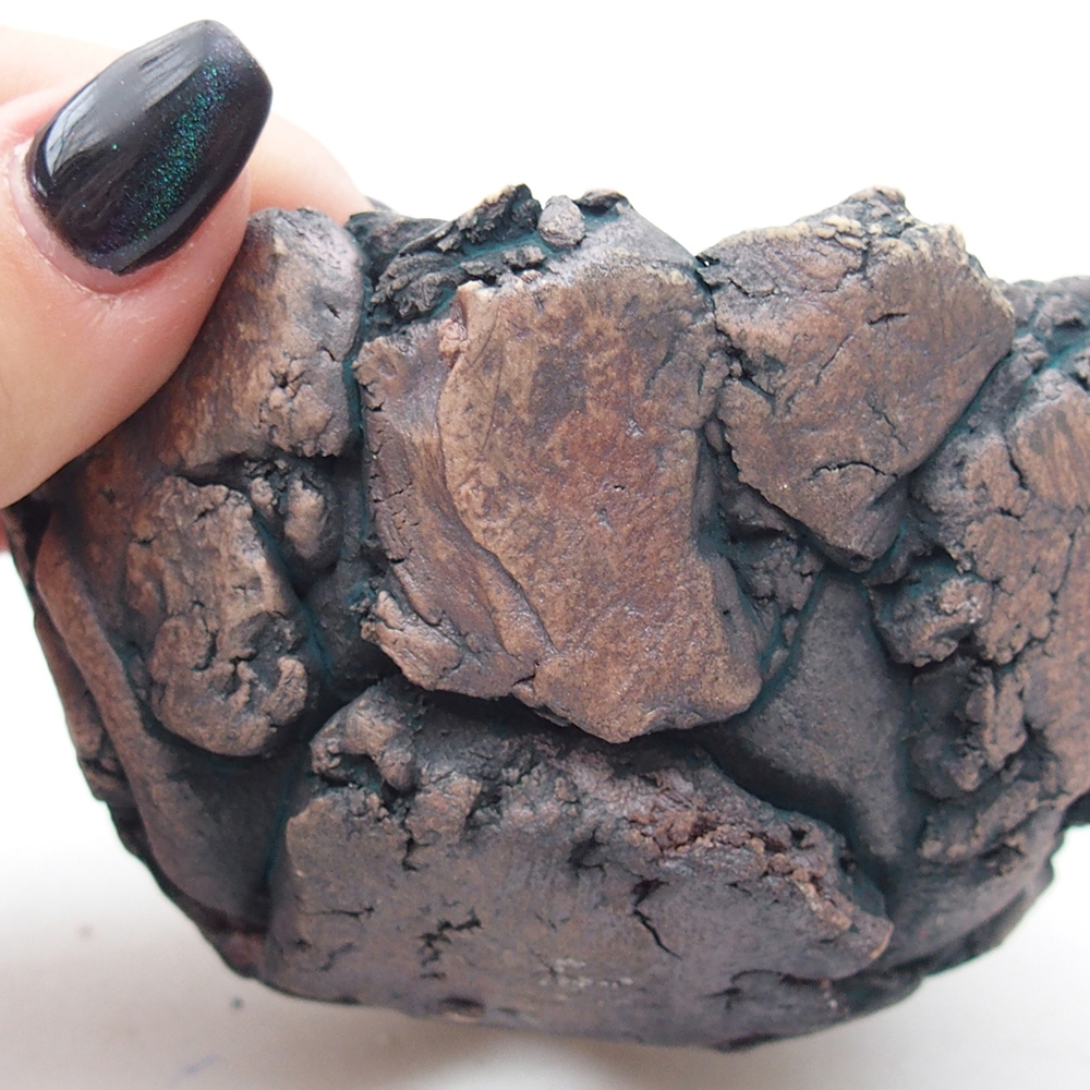 Coquille en céramique 9,5 x 9 x 6 cm , couleur verte