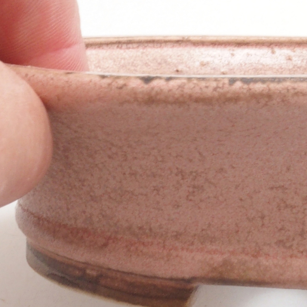 Bol à bonsaï en céramique 10 x 8,5 x 4 cm, brun