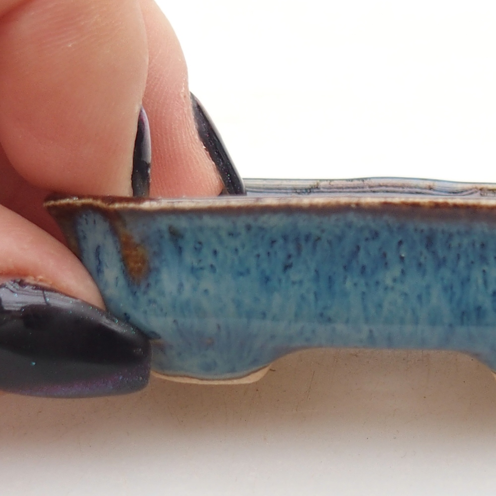 Mini bol bonsaï 6 x 4 x 1,5 cm, couleur bleu