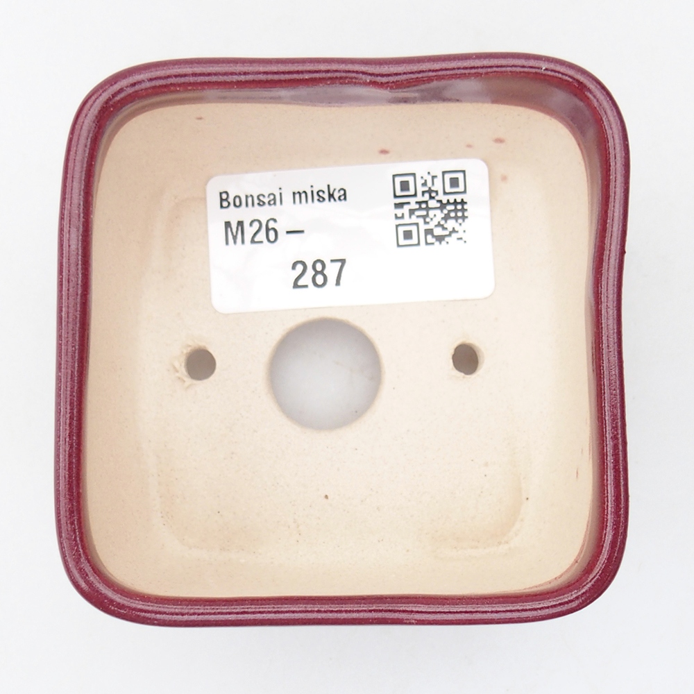 Mini bol bonsaï 7 x 7 x 4 cm, bordeaux